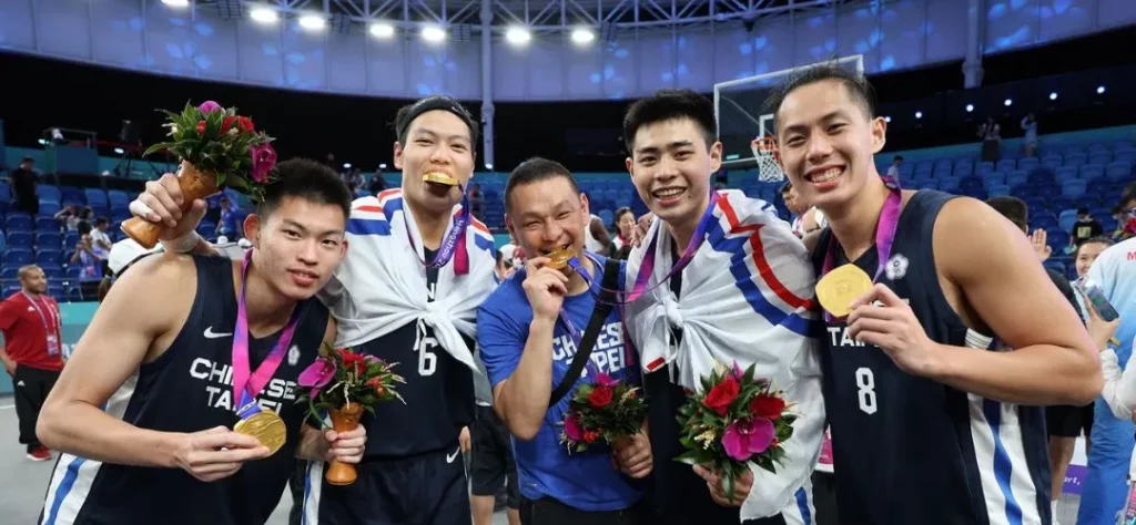 台灣男籃在杭州亞運3X3鬥牛勇奪金牌／圖片來源：教育部