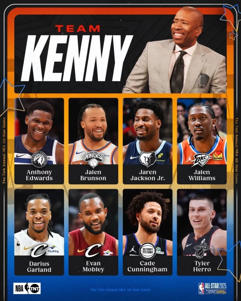2025 NBA明星賽|Kenny Smith史密斯隊伍