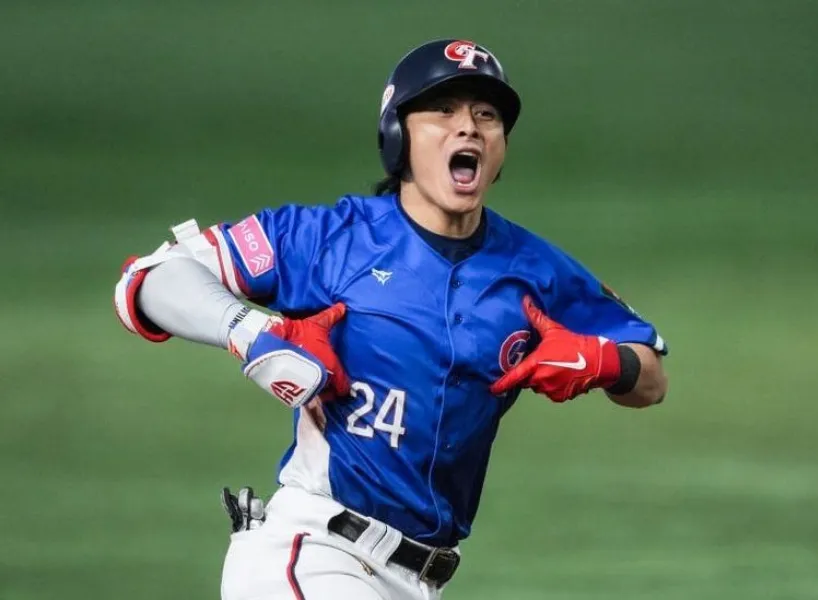 陳傑憲在世界12強比賽中展現優異打擊能力