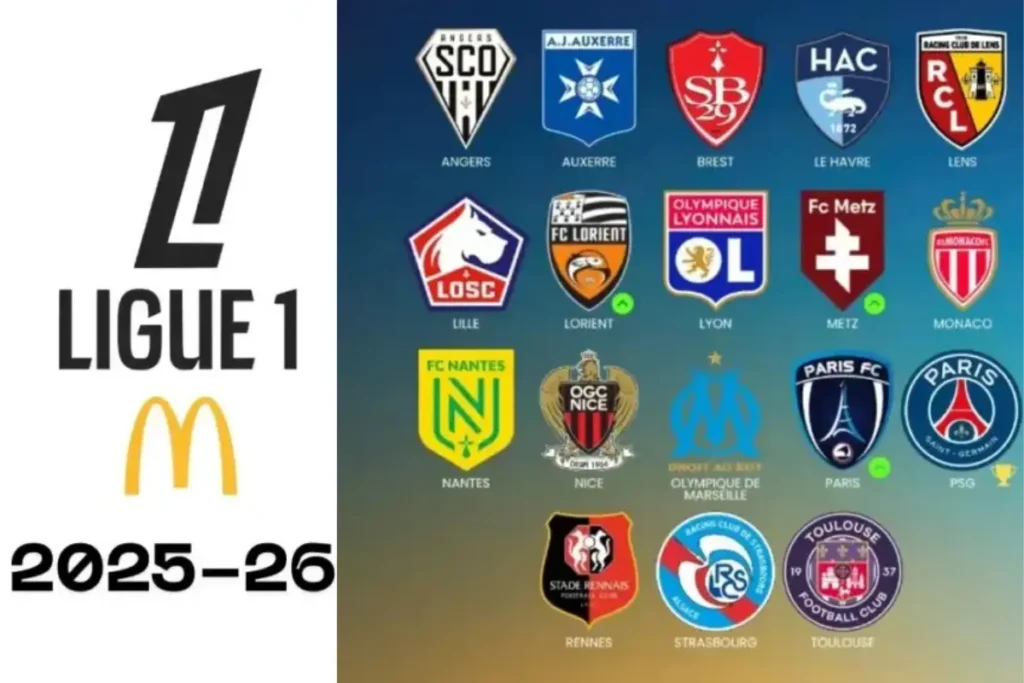2025 - 26 法甲隊伍