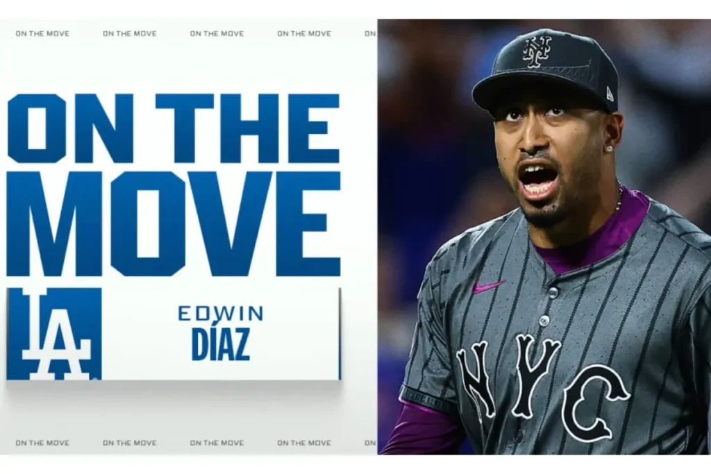 Edwin Diaz 3 年 6,900 萬美元合約加盟洛杉磯道奇隊