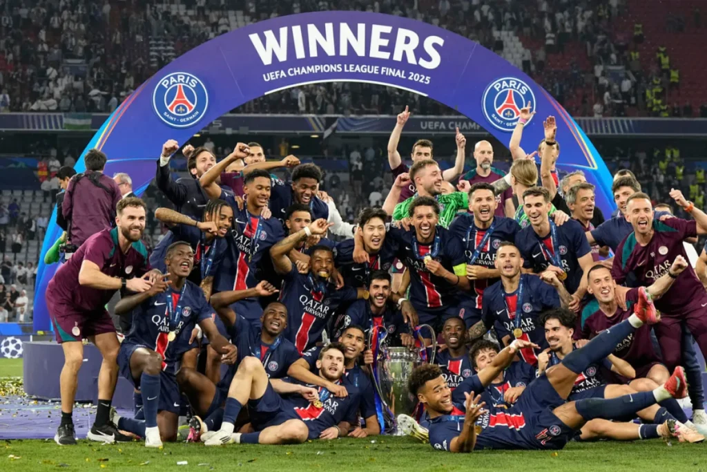 巴黎聖日耳曼在球星姆巴佩離隊後仍勇奪 24-25 法甲冠軍