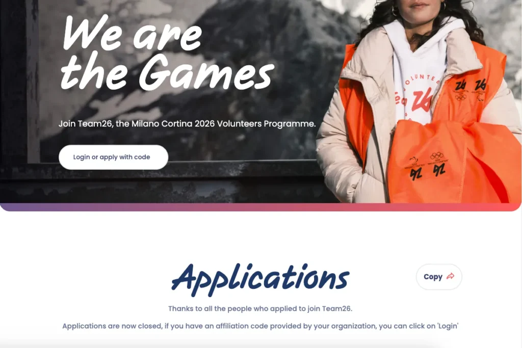 2026 冬奧志工徵選（已結束）