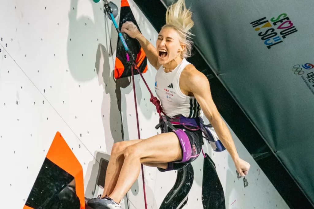 Janja Garnbret 不懈的努力成為攀岩界標竿