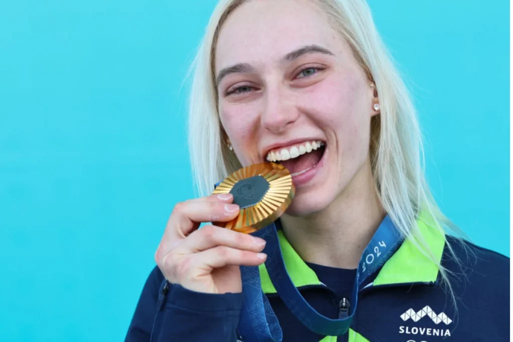 Janja Garnbret 巴黎奧運再度奪得金牌，成為史上第一名奧運雙金得主